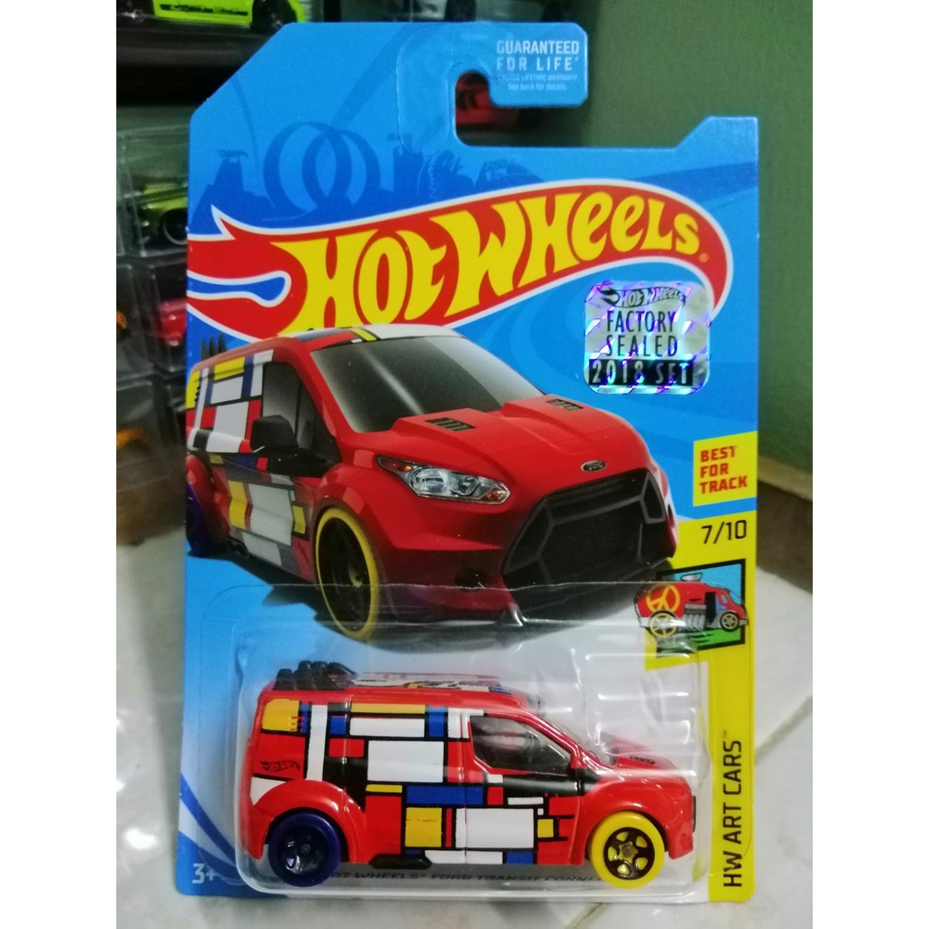 Hot Wheels Factory Sealed 2018 Hw Art Cars Hot Wheels Ford Transit Connect Kmart Exclusive 4236
