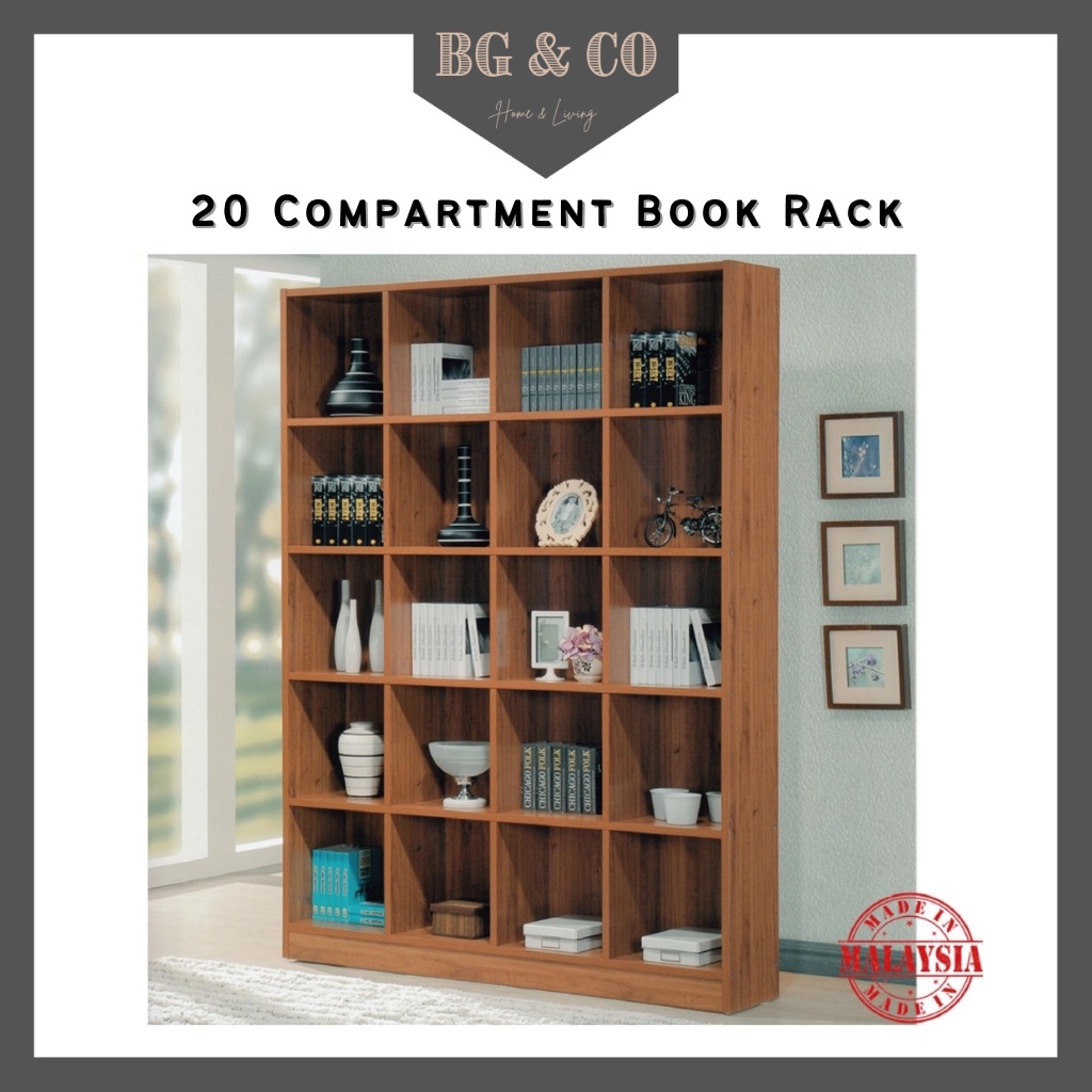 CHUM 20 Cube Book Rack Bookshelf Bookcase File Display Display Rack Almari Buku