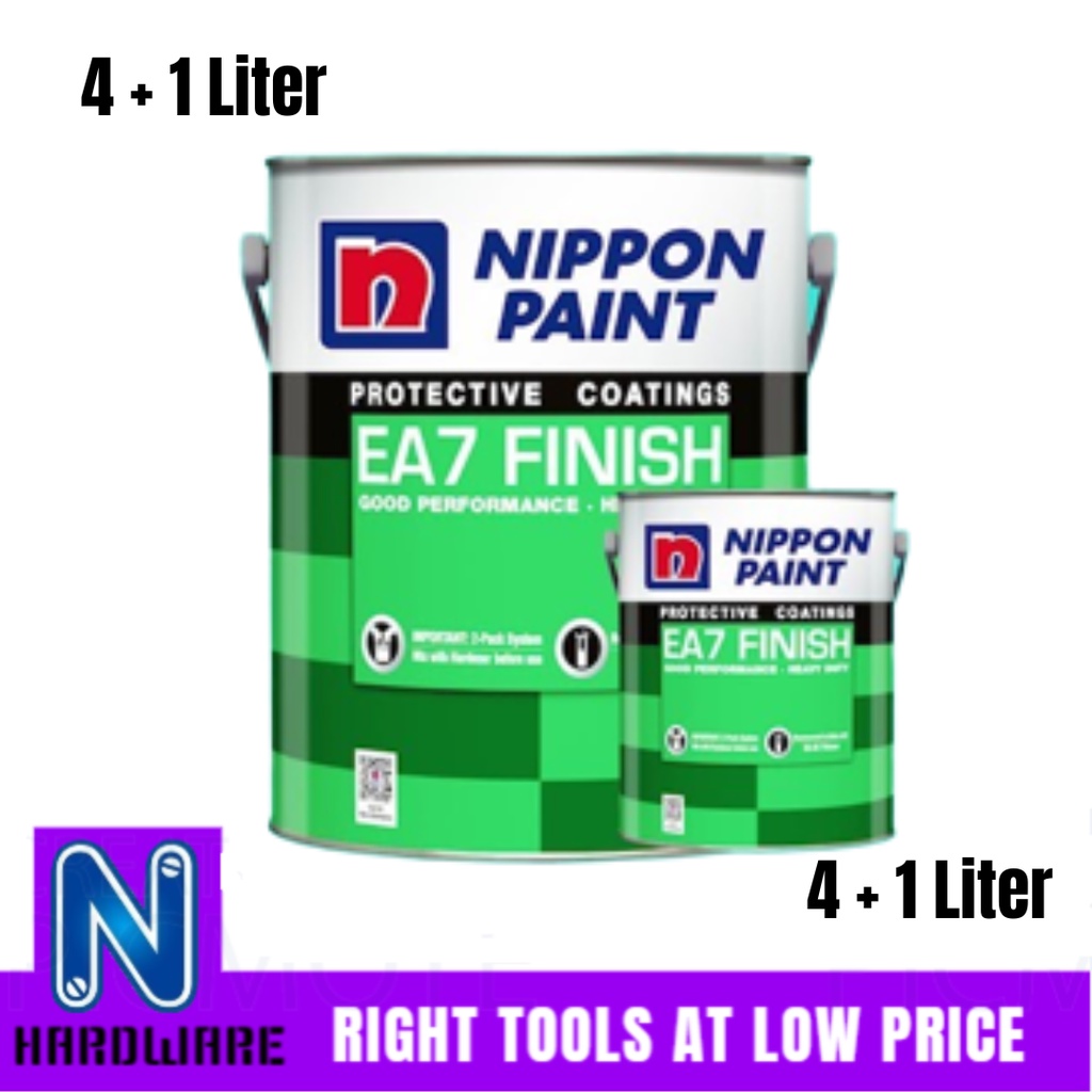 Nippon Paint Ea Finish Floor Paint Ready Stock Cat Epoxy Cat Lantai L Liter Shopee