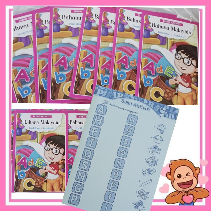 Buku Aktiviti Bahasa Malaysia Prasekolah Awal Pendidikan Kids Funbook