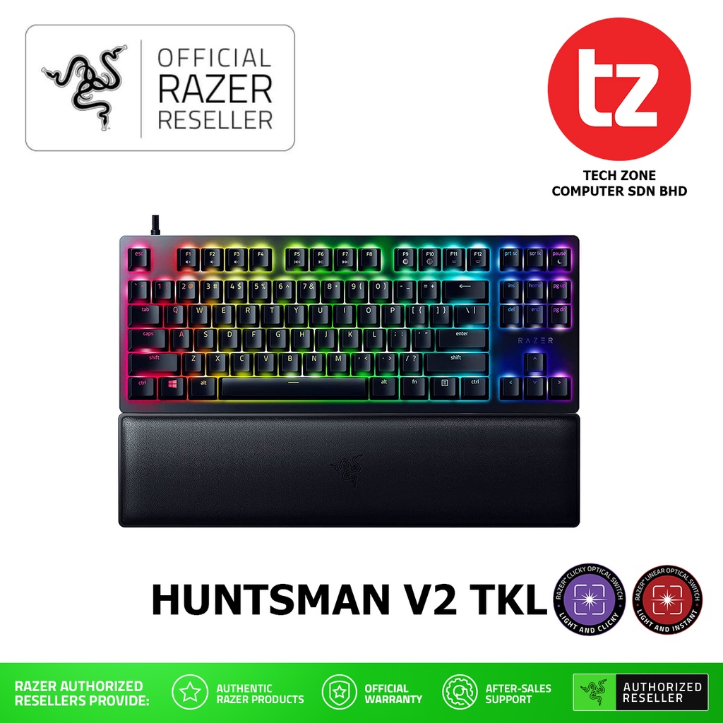 Razer Huntsman V2 TKL - Tenkeyless Optical Gaming Keyboard (Linear ...