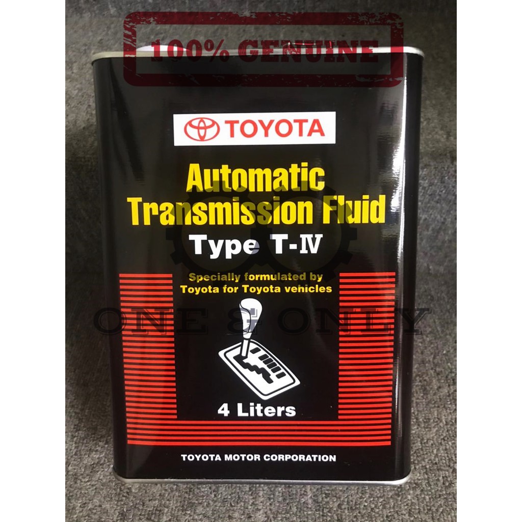 100% GENUINE TOYOTA TYPE-IV ATF AUTO TRANSMISSION FLUID 4L 08886-81400 ...