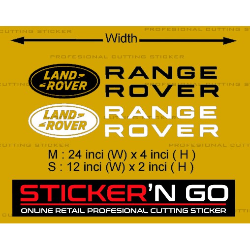 STICKER CUTTING CUSTOM RANGE ROVER DESIGN | Shopee Malaysia
