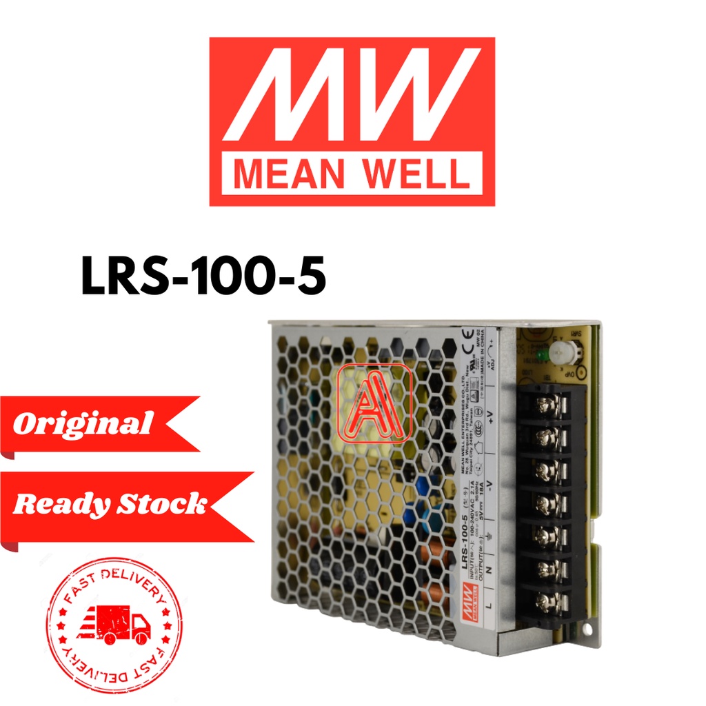 Mean Well LRS1005 100W 5V MeanWell Power Supply Original 👍1 Year