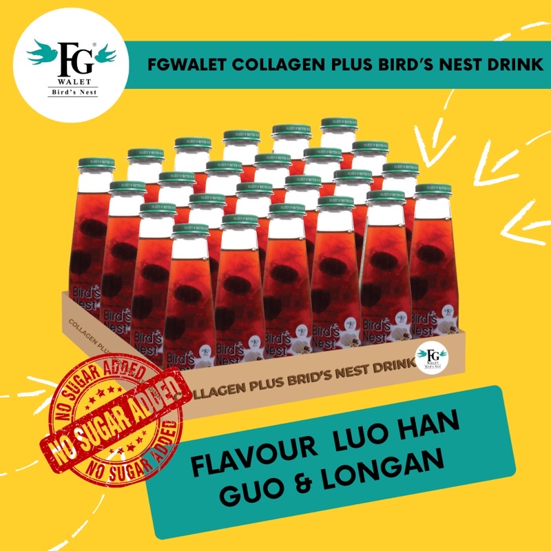 FG Walet Birds Nest Drink by Fouziah Gous (1 carton = 24 / 18 Botol ) Shopee Malaysia