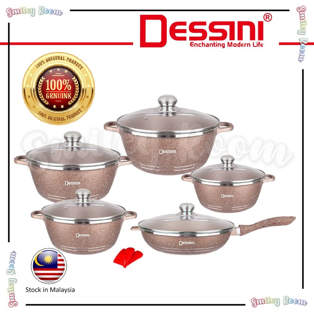 Dessini 12pcs Cookware Set / Dessini 12pcs set periuk | Shopee Malaysia
