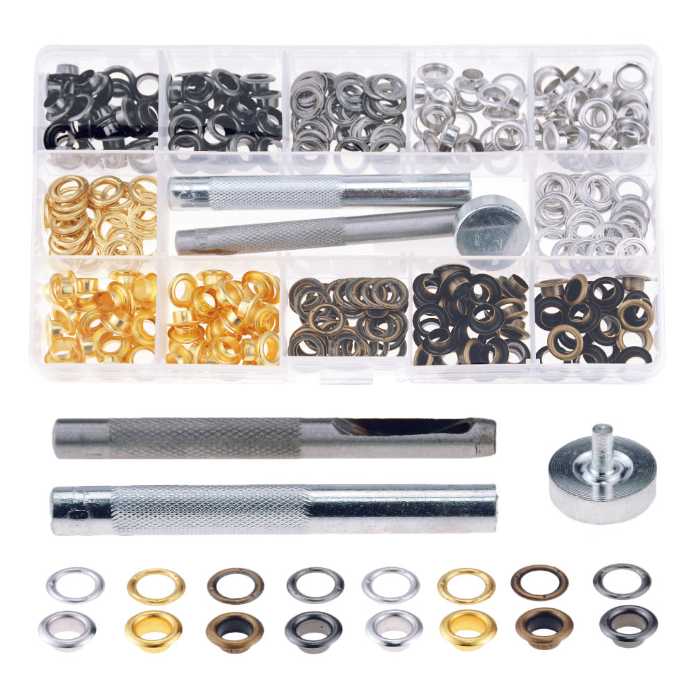 200 Sets Of Inner Diameter 6mm Metal Air Eye + Garment Eye Installation