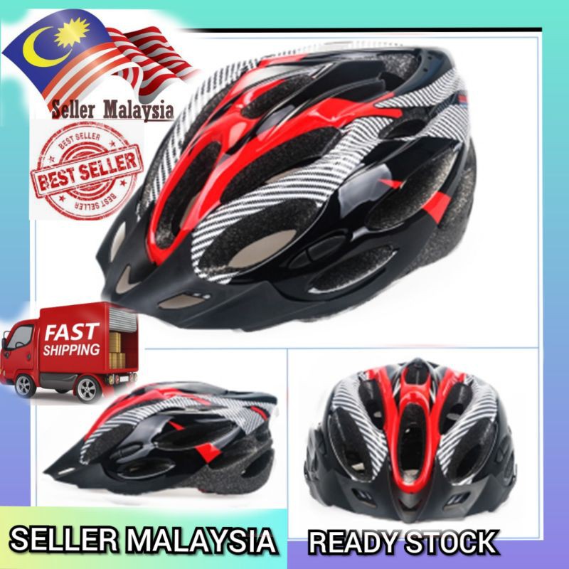 READY STOCK Ultralight High Quality Safety Multi color Bicycle Cycling Helmet MALAYSIA SELLER HELMET BASIKAL TERBAIK