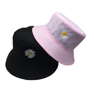 double-sided can wear fisherman hat Small Daisy Fishing Hats For Women Sun  Protection Bucket Hat Double Sided Spring
