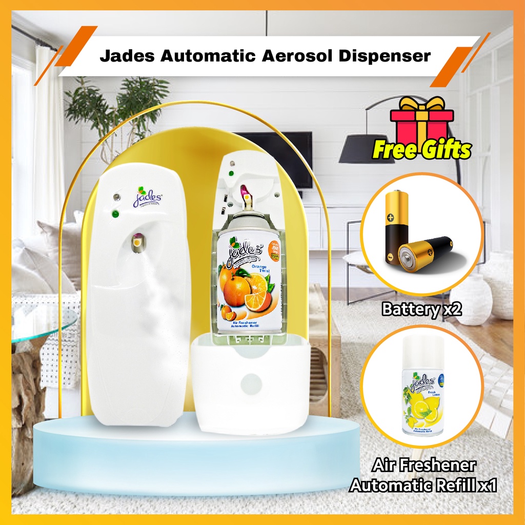JADES Automatic Dispenser Set Air Freshener/ Deodorizer Spray (Free