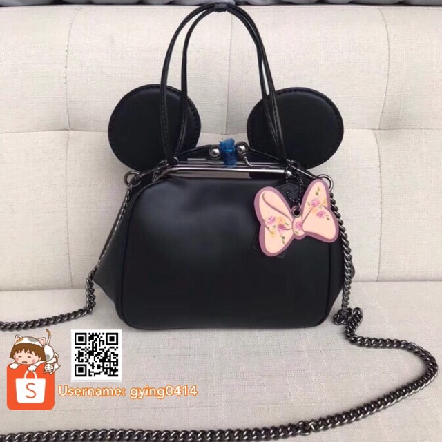 COACH®  Disney X Coach Minnie Mouse Kisslock Bag