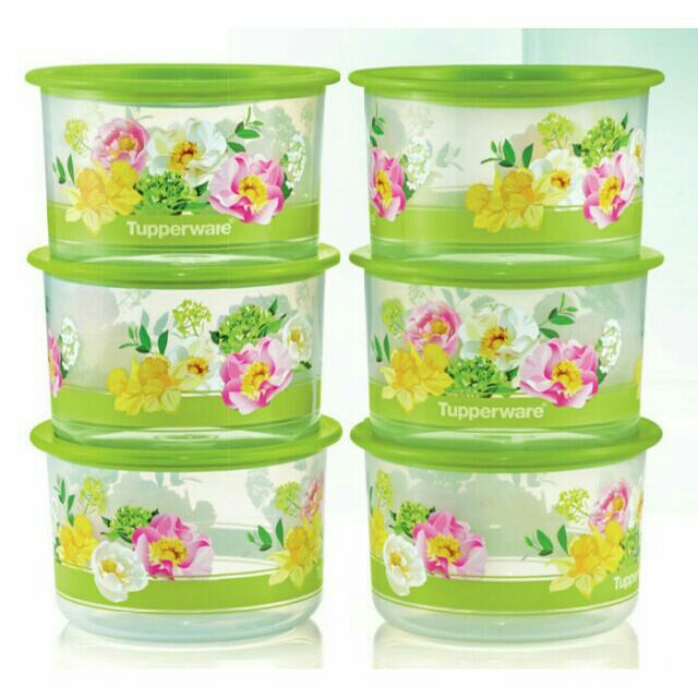 Tupperware Floral Raya One Touch Topper Junior 600ml (1pcs) | Shopee ...