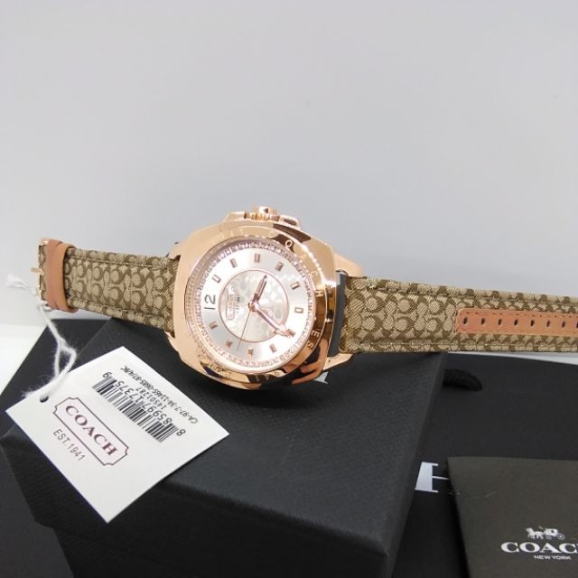 Coach boyfriend outlet watch rose gold