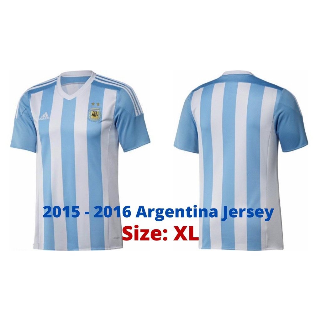 CLEARANCE Jersey Bola Argentina Football Home Jerseys 2015 2016 Football Jersey Soccer Jersi Bola Argentina Shopee Malaysia