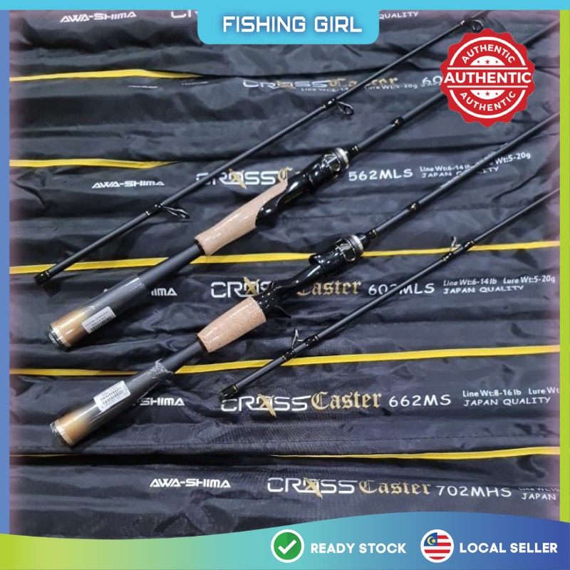 2021 AWASHIMA CROSS CASTER Spinning & Casting rod 🔥Ready Stock🔥 100