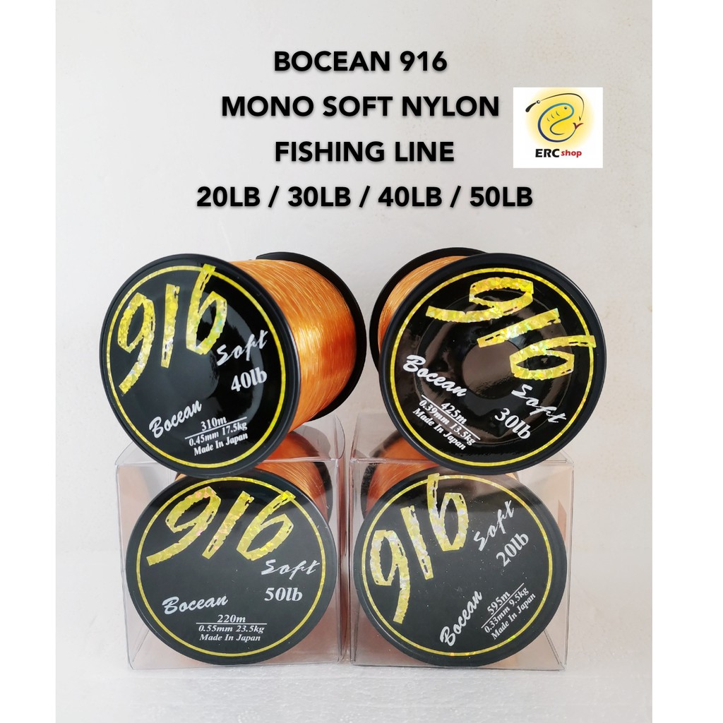 BOCEAN 916 MONO SOFT NYLON FISHING LINE 20LB/30LB / 40LB / 50LB