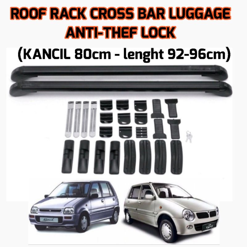 KEEPDESN Roof Rack Cross Bars – 43.3" Universal – Fits Toyota Prius 2002-2021 – 150lbs Capacity – Black Aluminum