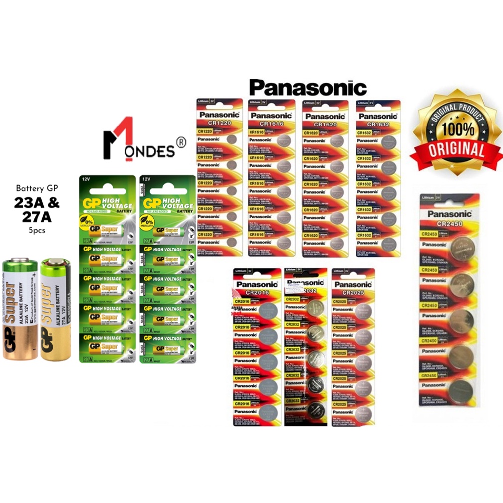 Original Panasonic MALAYSIA Lithium Battery Batteries 3V CR1220 1616