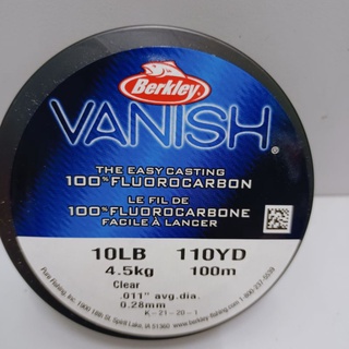 Berkley VANISH 100% fluorocarbon leader clear clair line tali perambut  110yd/250yd/350yd