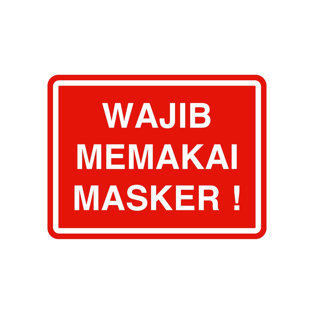 Mandatory Signs for Wearing Masks 15cm x 20cm Acrylic | Shopee Malaysia