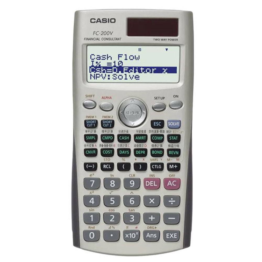 Casio Financial Models Calculator - 10 + 2 Digits, Key rollover (FC ...