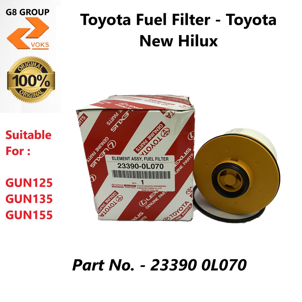 Toyota Fuel Filter Toyota New Hilux ( 23390 0L070 ) Shopee Malaysia