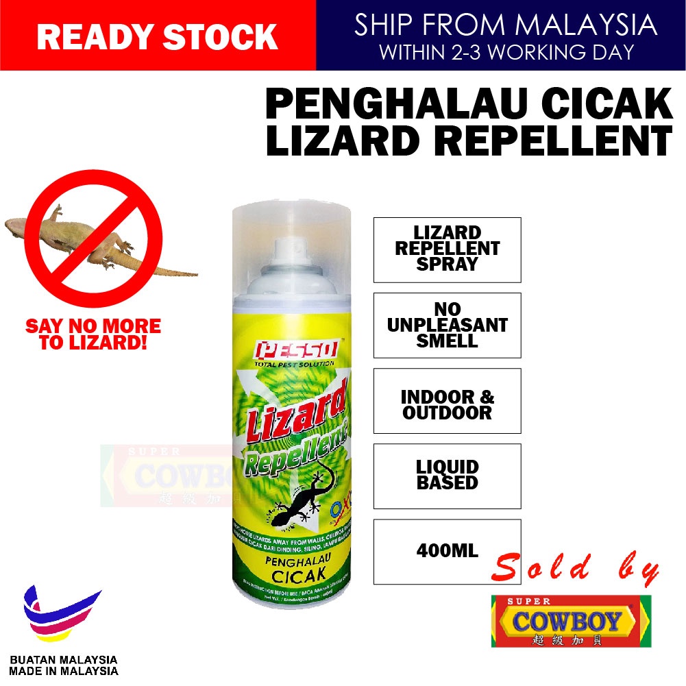 Pesso Lizard Repellent Spray Penghalau Cicak 400ml Shopee Malaysia