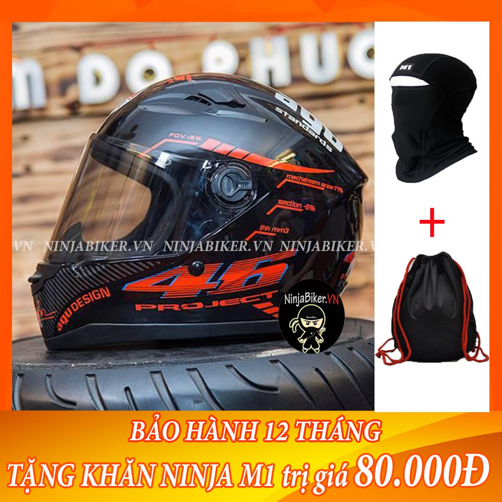 Agu Helmet with Red Reflective Stamp (Free NINJA Scarf And Bag ...