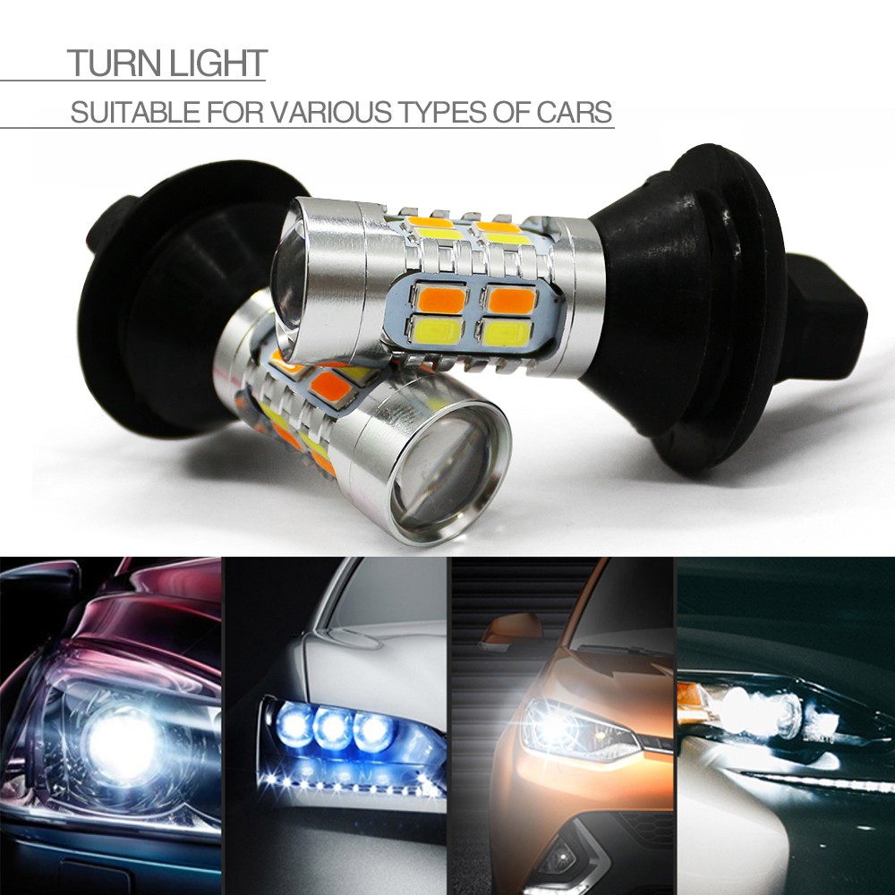 Strobe T20 7440 7441 992 W21W 12V 80W Purple LED Front Signal Light M1