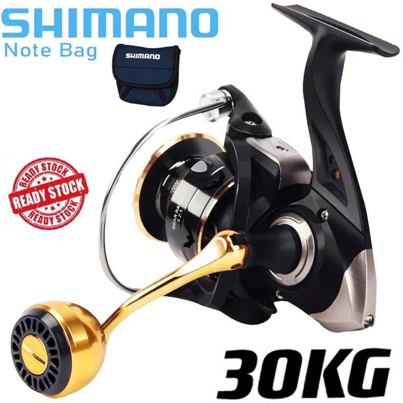SHIMANO Spinning Reel Fishing Accessories 40Kg Max Drag Power Saltwater  Fishing Reel 17+1BB Mesin Pancing shimano High Speed Spinning Reel Fishing  Rod
