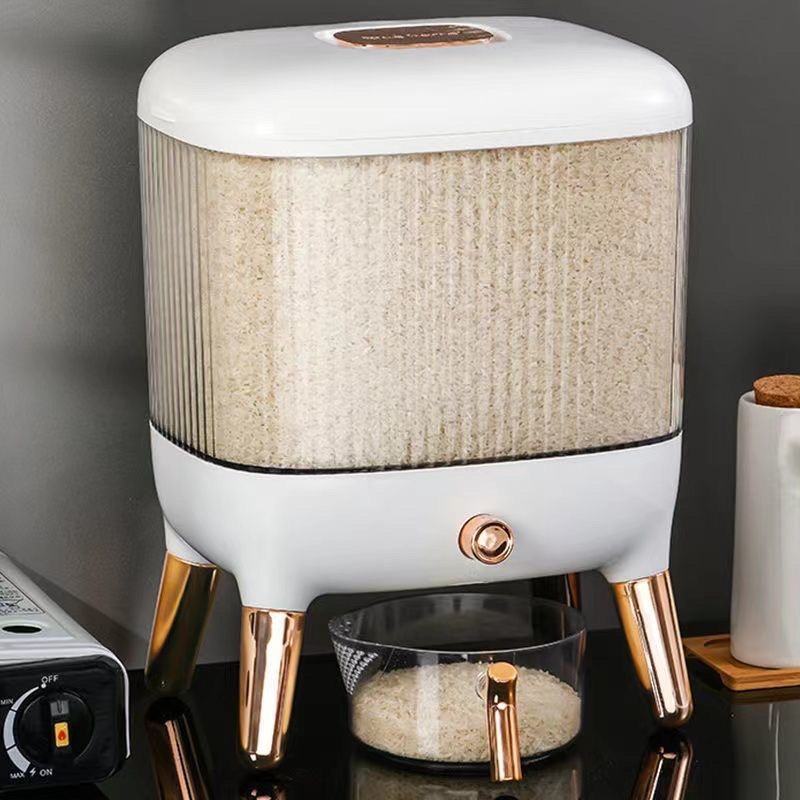 Rice dispenser rose gold aesthetic rice container | Shopee Malaysia