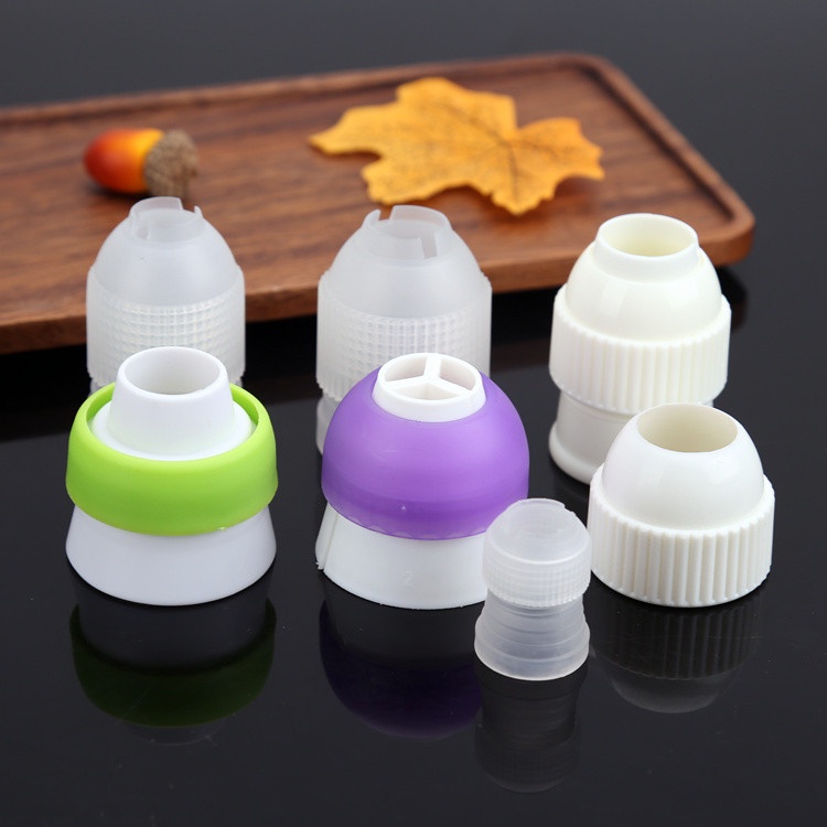 1 PC Icing Piping Nozzle Converter Adaptor Cream Coupler Cake 奶油裱花嘴转换器 ...