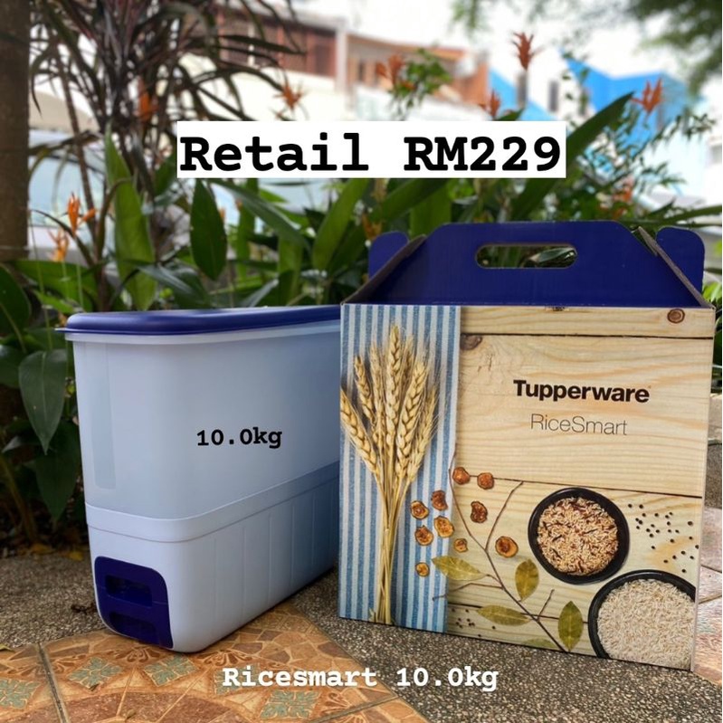Tupperwsre royale blue ricesmart 10kg | Shopee Malaysia