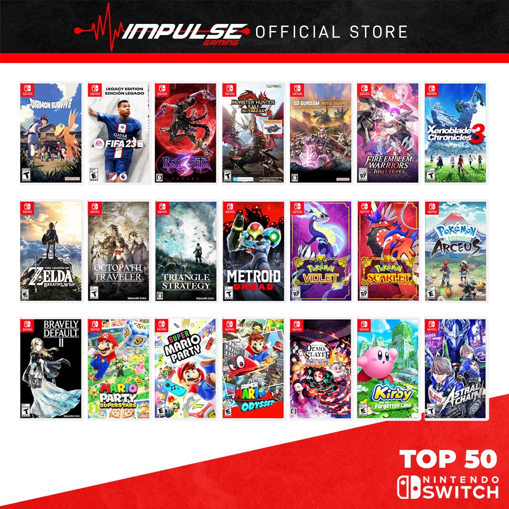 Nintendo switch top 50 on sale games