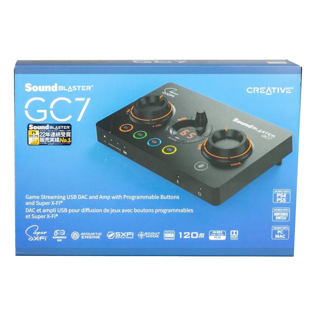Creative Sound Blaster GC7 Game Streaming USB DAC and Amp External