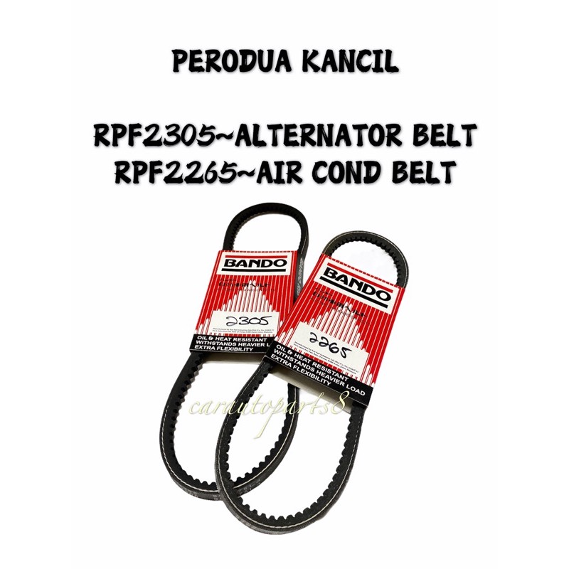 PERODUA KANCIL 💯BANDO ALTERNATOR & AIR COND FAN BELT Shopee Malaysia