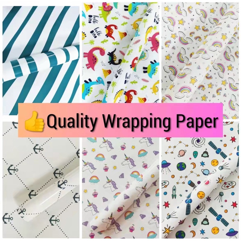 10pcs Wrapping Paper 50x70cm Product Birthday Wedding Gift Paper ...