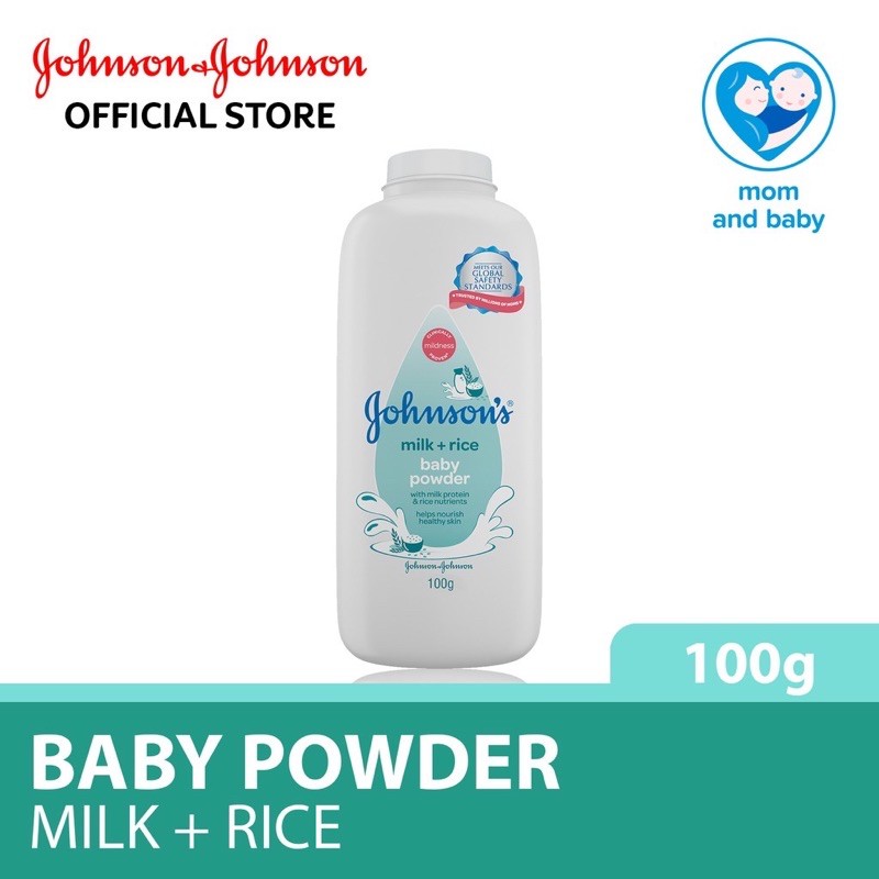 Johnson's Baby Powder Nourishing With Milk + Rice (100g) | Shopee Malaysia