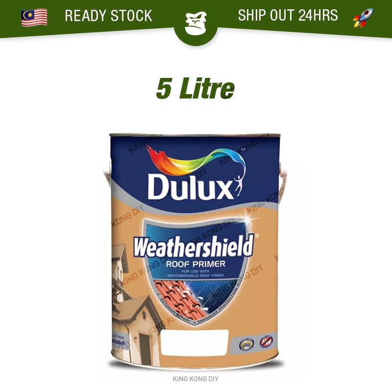 🔥READY STOCK🔥 5L ICI DULUX Weathershield Roof Primer 10611 Paint