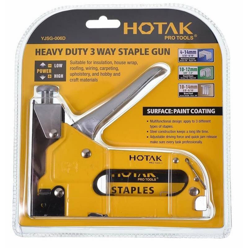 HOTAK Heavy Duty 3 Way Staplers Gun/3 Way Stapler/Stapler Gun Shopee