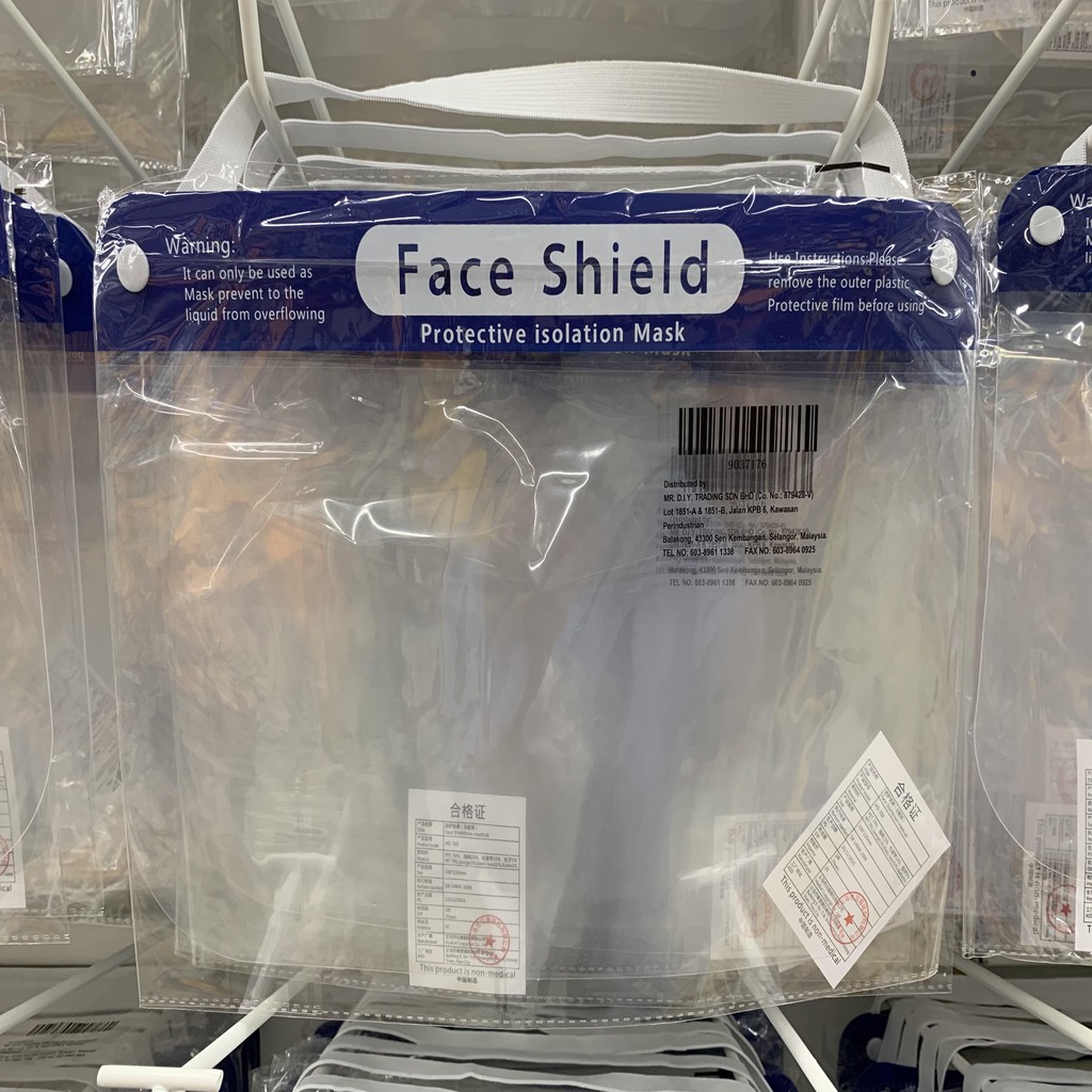 thumbnail image 2 of WeCare Face Shield Blue Eyeglasses Frame - Full Face Protection - Pack Of 2 (Includes Cleaning Cloth 2 of 11