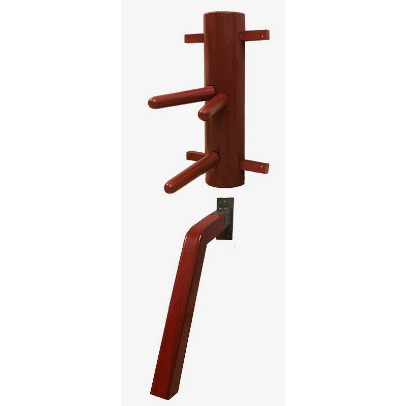Chinese Kungfu Wing Chun Wooden Standing Wood Dummy Punching Kick Bag