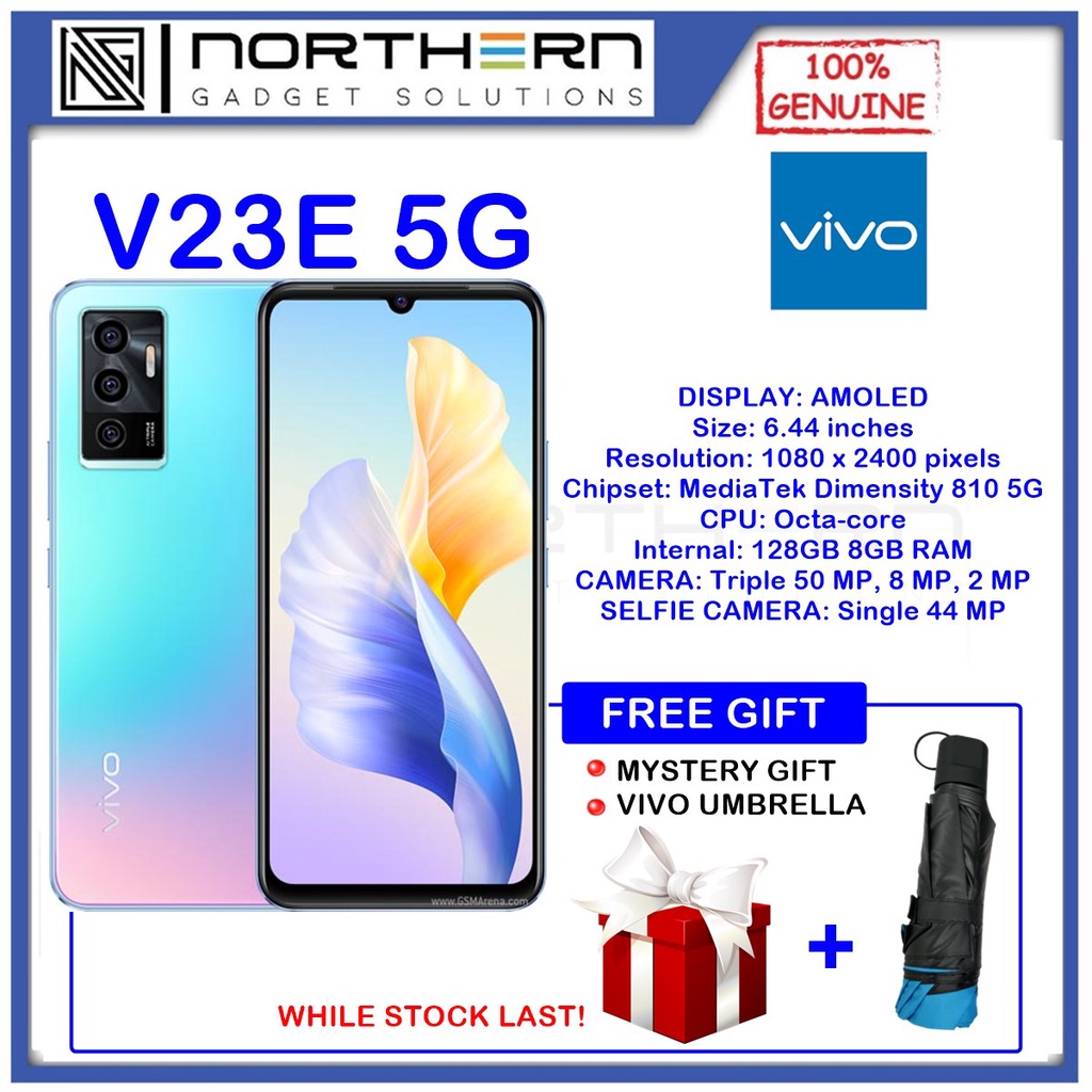 Vivo V23E 5G 8GB RAM + 128GB 100% Original Vivo Malaysia Warranty ...