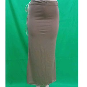 Brown Spandex Saree Shapewear with Drawstring 