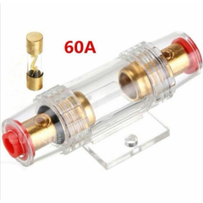 Fuse Holder 60A Car Audio Amplifier Fuse Holder Shopee Malaysia