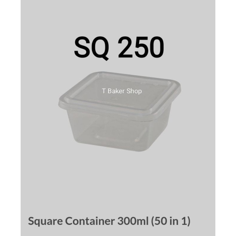 SQ 250 Square Container 50 Pcs | Shopee Malaysia