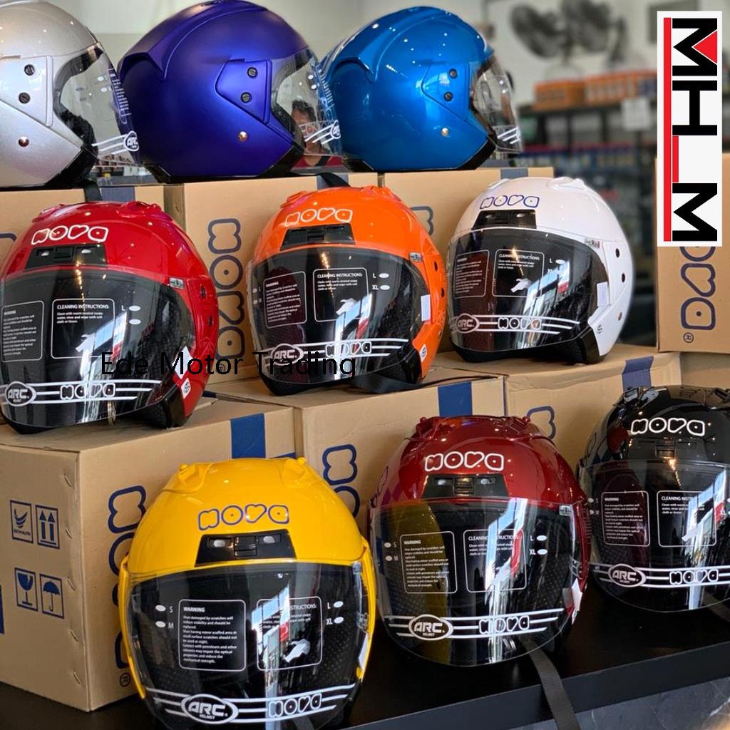 🔥ORIGINAL🔥 HELMET NOVA DOT/ READY STOCK MALAYSIA Shopee Malaysia