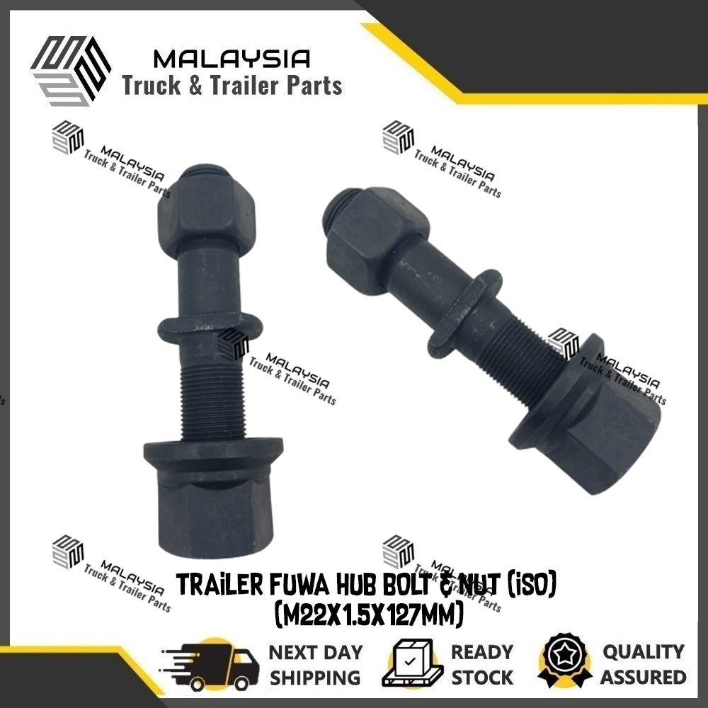 TRAILER FUWA HUB BOLT & NUT (ISO) (M22X1.5X127MM) | Shopee Malaysia