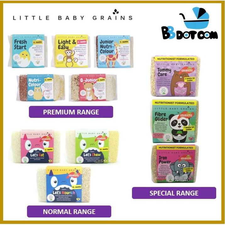 Little Baby Grains Premium / Normal / Special Range Healthy Baby Rice ...