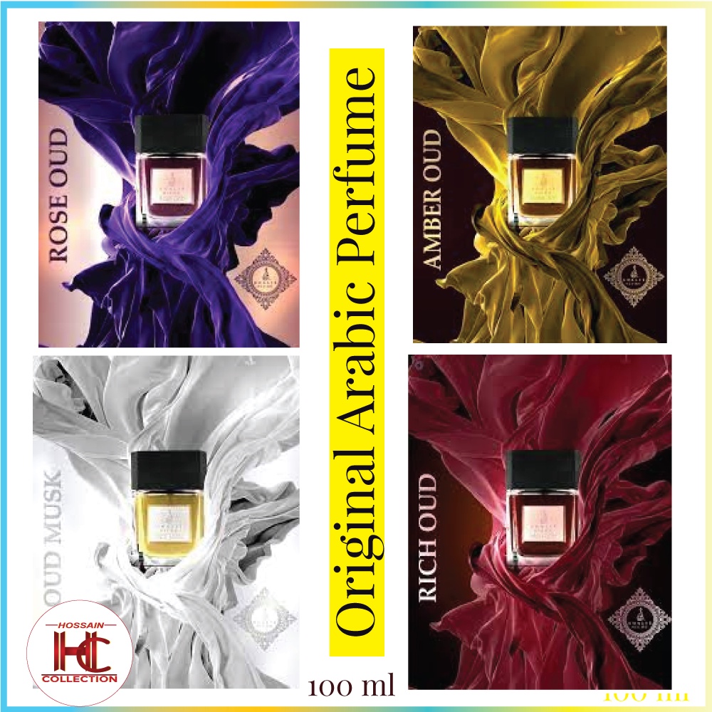 ORIGINAL PERFUME ROSE OUD/AMBER OUD/OUDMUSK/RICH OUD IOOML BY KHALIS